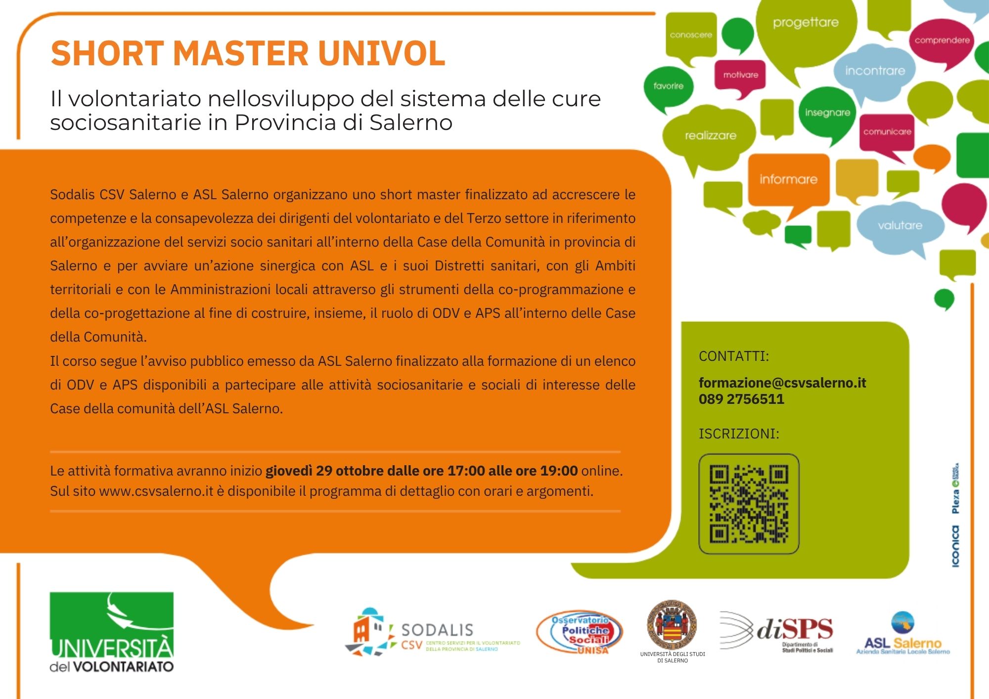 Il volontariato nello sviluppo del sistema delle cure sociosanitarie in Provincia di Salerno Il volontariato nello sviluppo del sistema delle cure sociosanitarie in Provincia di Salerno